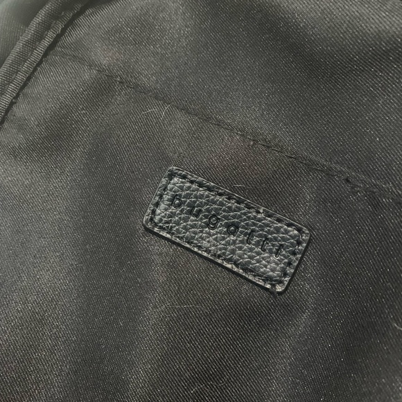 Black Leather Backpack - Picture 5 of 5